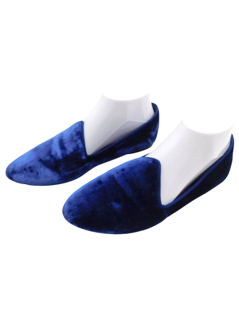 Birdies Womens 8 Blue Velvet Loafers Flats Luxe Old Money Quilted Insole Shoes